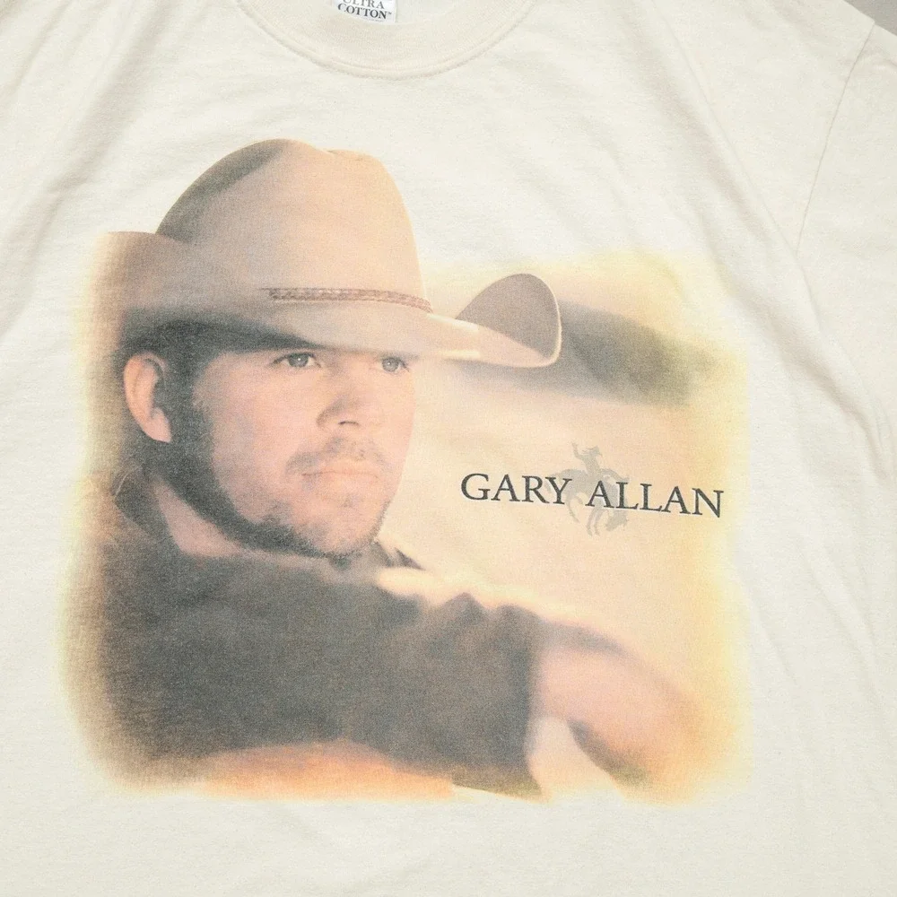 2000s Gary Allen On Tour Concert Big‎ Face T Shirt Merch Rap Tee Adult L